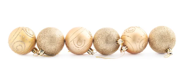 Decoration golden balls composition — Stock Photo, Image