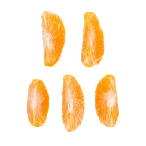 Secciones de rebanada de mandarina — Foto de Stock