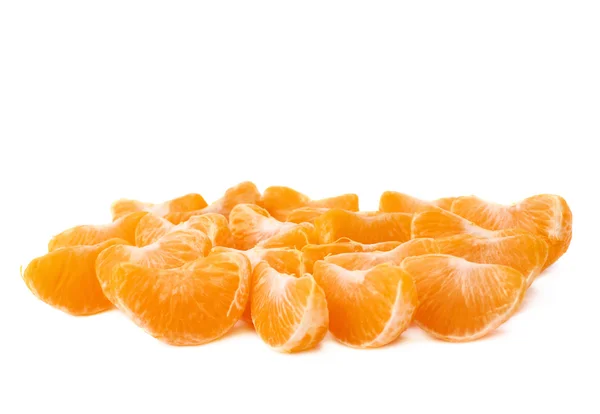 Pilha de secções de tangerina — Fotografia de Stock