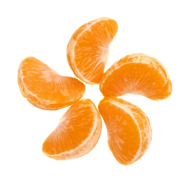 Sezioni di fetta di mandarino — Foto Stock