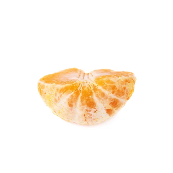 Media fruta jugosa fresca de mandarina — Foto de Stock
