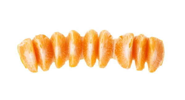 Skivad delar av tangerine — Stockfoto