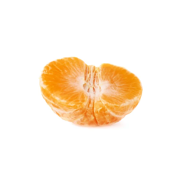Fresh juicy tangerine fruit half — Stock Photo, Image