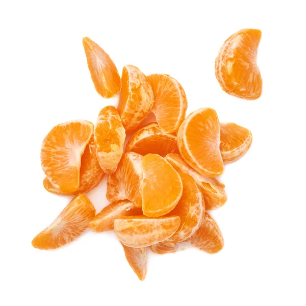 Montón de secciones de mandarina — Foto de Stock