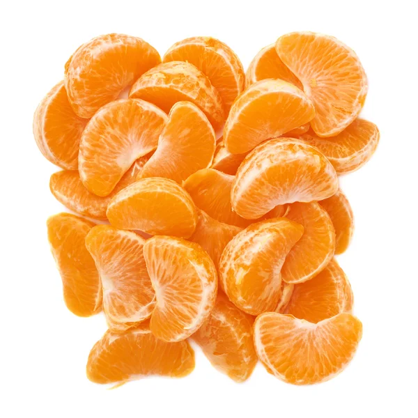 Pile of sections of tangerine — Stock Photo, Image