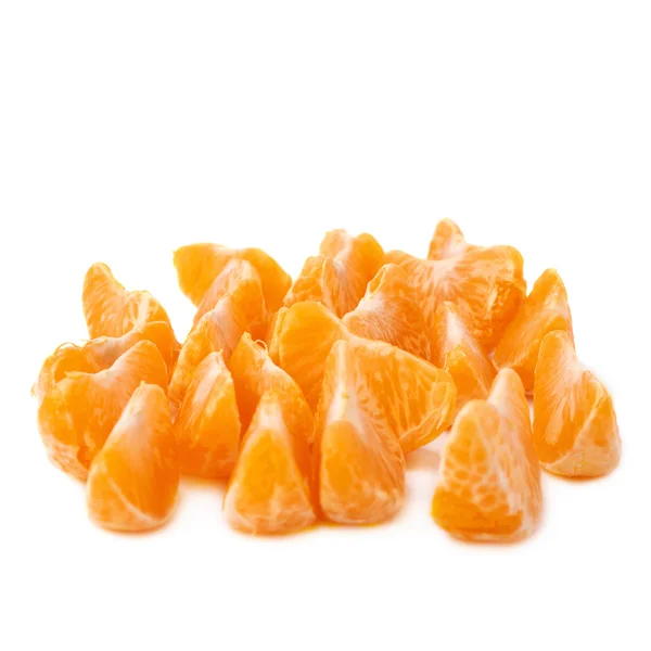 Pilha de secções de tangerina — Fotografia de Stock