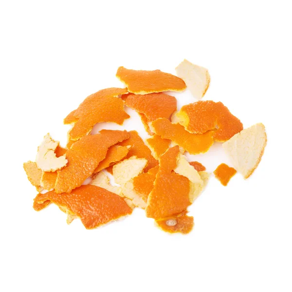 Partes de casca de tangerina — Fotografia de Stock