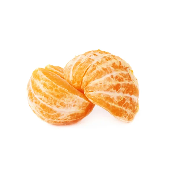 Helften van vers sappige tangerine — Stockfoto