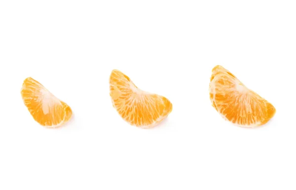 Gesneden secties voor tangerine — Stockfoto