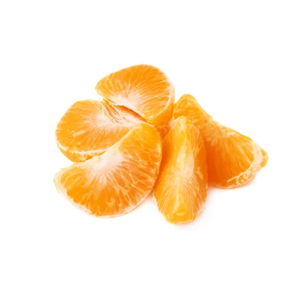Stapel von Mandarinenstücken — Stockfoto