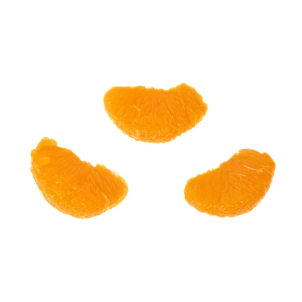 Aufgeschnittene Mandarinenstücke — Stockfoto