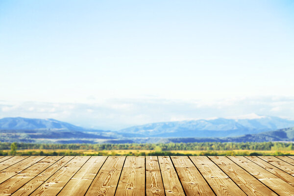 beautiful mountains landscape and sky