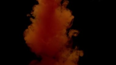 Su altı boyası dumanı yavaş çekim etkisi arka plan hareketi.