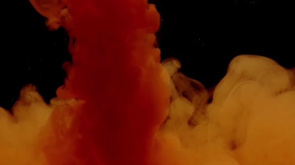 Подводные чернила краски дым замедление эффекта движения фоновых кадров — стоковое видео