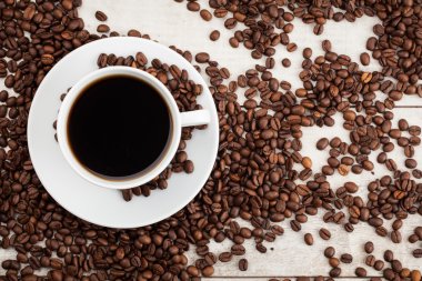 Bir fincan sade kahve.