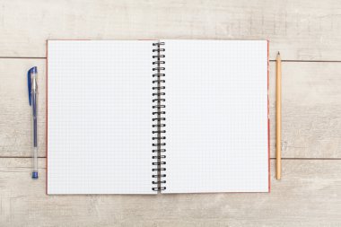 kalem ve kalemle yazılmış bir defter.