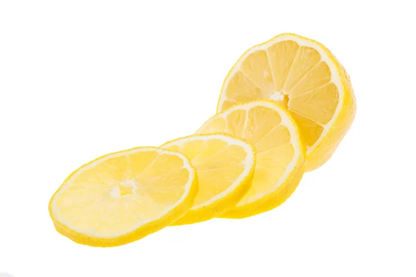 Slices of lemon and half — Stock Photo, Image