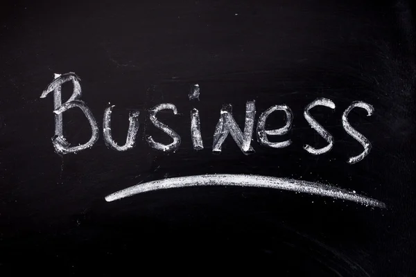 Word Business on blackboard — Stock Photo, Image