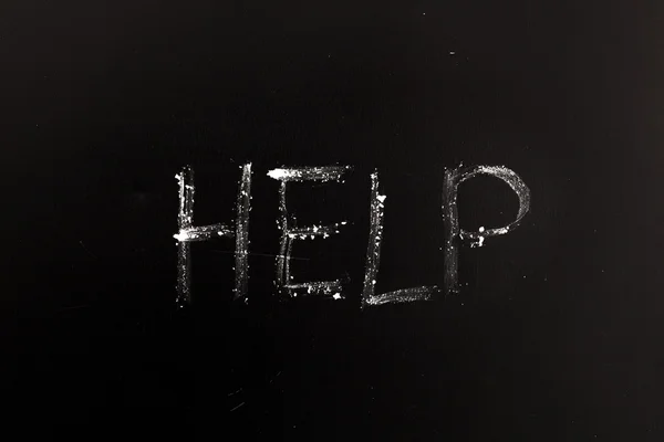 Word help on blackboard — Stock Photo, Image