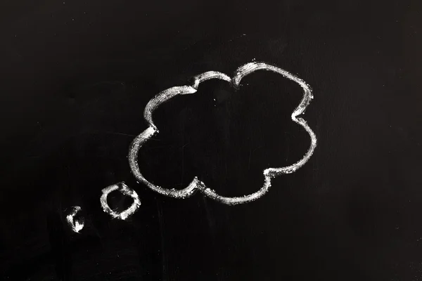 Image of cloud on chalkboard — Stock Photo, Image