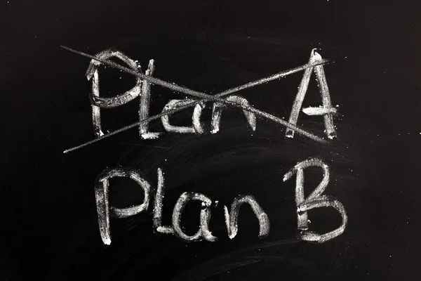 Plan B lettering — Stock Photo, Image