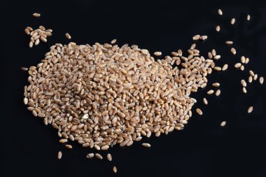 İzole buğday yığını