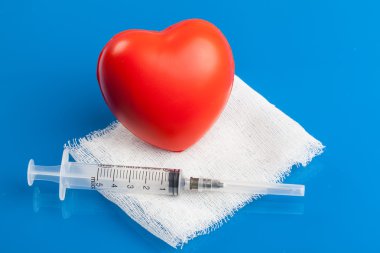 Şırınga iğnesi ve bandaj