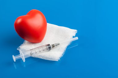 Şırınga iğnesi ve bandaj