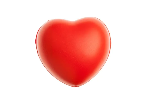 Gumowe czerwone serce — Zdjęcie stockowe