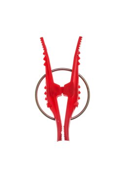 Metal yaylı plastik mandal