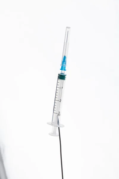 Medical Syringe with needle — Stock Photo, Image