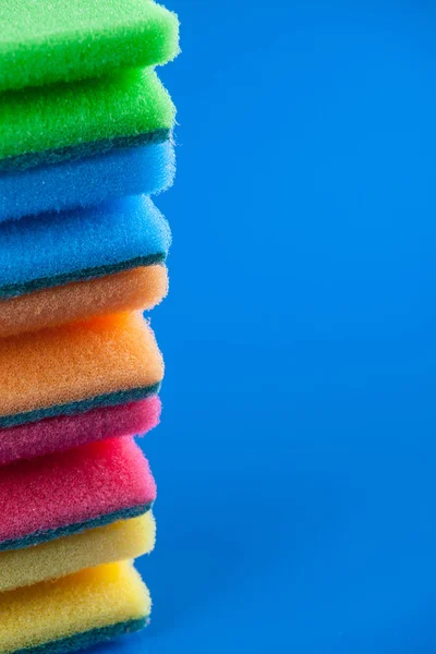 Pile of colorful sponges — Stock Photo, Image