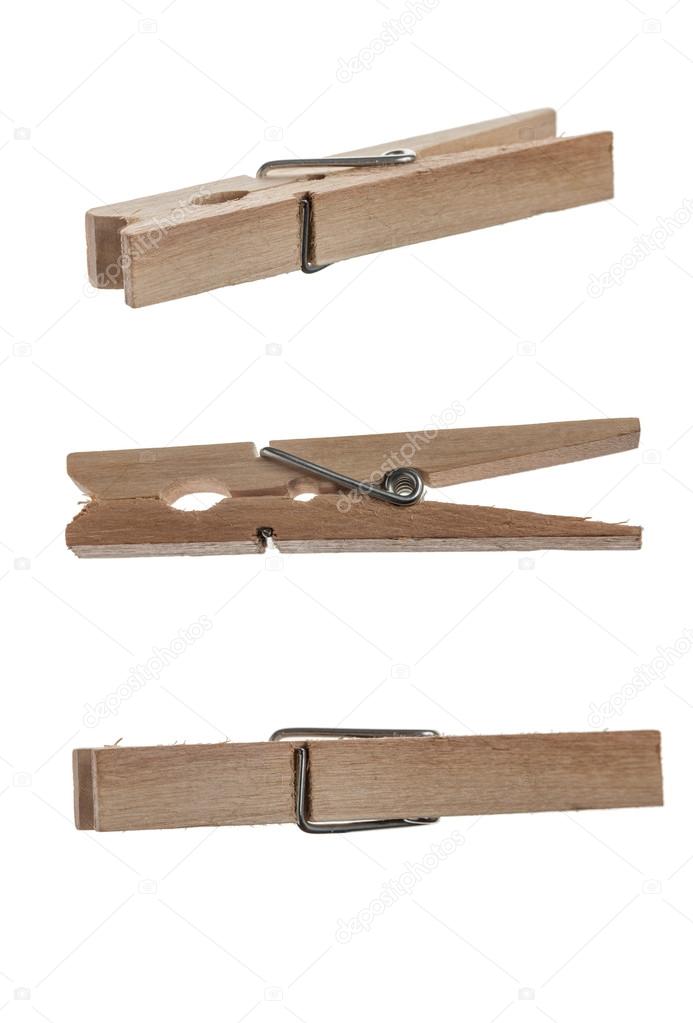Wooden clothes pin