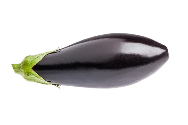 Fresh eggplant on white — Stok fotoğraf