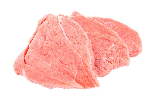 Sliced raw meat — Stock Photo, Image