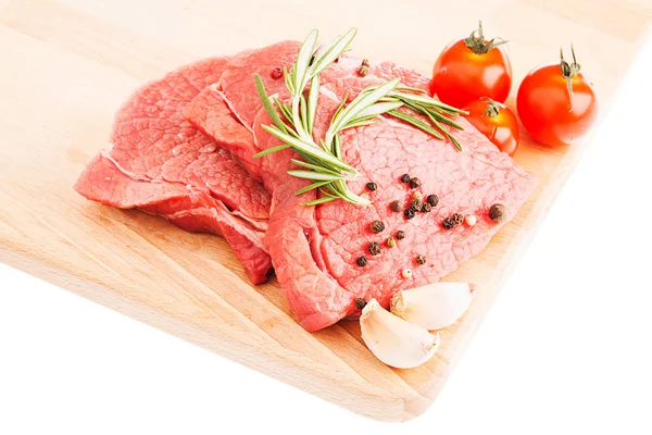 Sliced raw meat — Stock Photo, Image