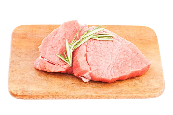 Sliced raw meat — Stock Photo, Image