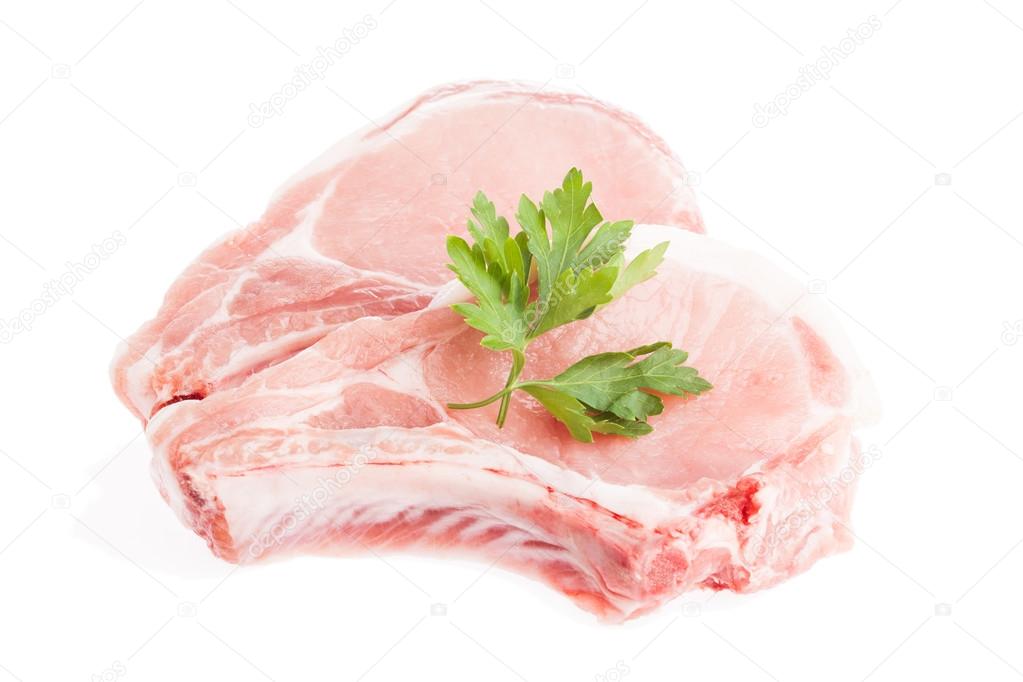 sliced raw meat