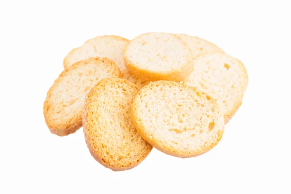 Белые хлебные гренки — стоковое фото