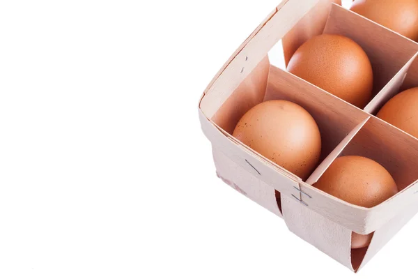 Uova in confezione biologica — Foto Stock