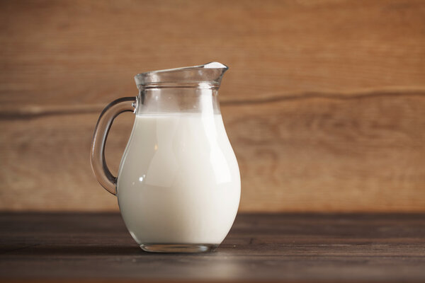 fresh milk in jug