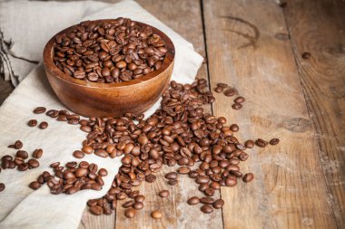 Kavrulmuş kahve çekirdeği.