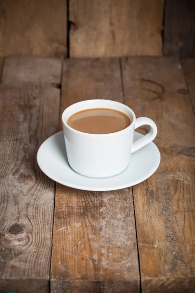 Kopje koffie met schotel — Stockfoto