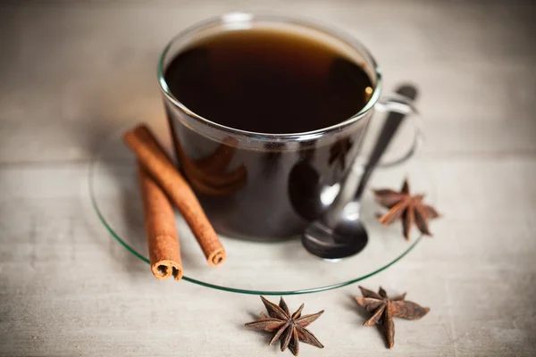 Karácsonyi idő csésze tea — Stock Fotó