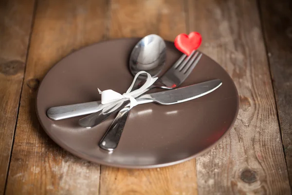 Set of fork, spoon and knife — Stock Photo, Image