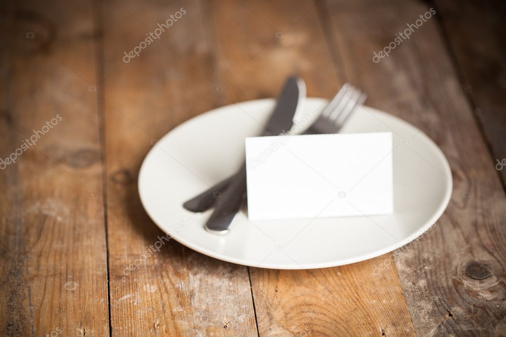 plate with fork and knife