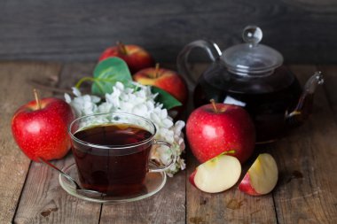 cam çaydanlık siyah çay