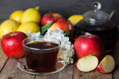 cam çaydanlık siyah çay