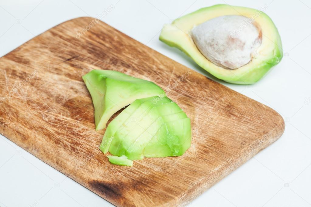 Fresh peeled avocado
