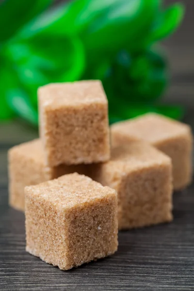 Brown lump sugar — Stock Photo, Image